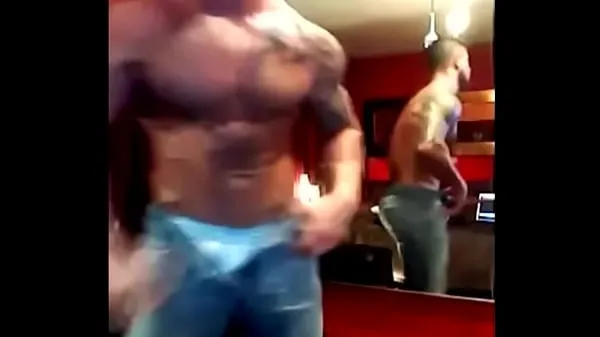 HD Muscle Ripped Gym Gay guy sexy abs أنبوب محرك الأقراص