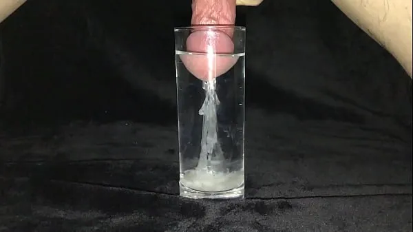 HD Ejakulation in einem Glas Wasser 2Laufwerk Tube