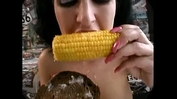 HD cum on food - corn cob cum drive Tube