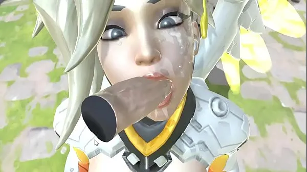 Tubo de unidade HD Overwatch Mercy Facials & Blowjob Gameplay - True Facials 0,27