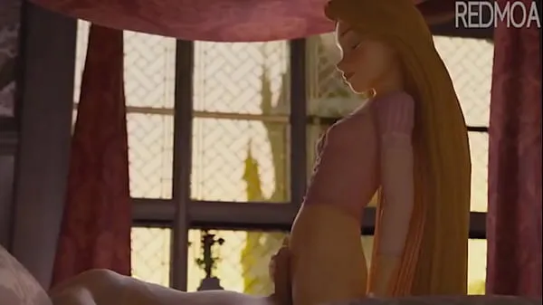 HD Rapunzel Inocene Giving A Little Bit In Portuguese (LankaSis tiub pemacu