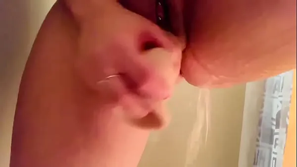 HD Me cumming in the shower with my bwc dildo ドライブ チューブ