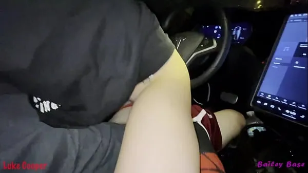 HD Fucking Hot Teen Tinder Date In My Car Self Driving Tesla Autopilot drive Tube