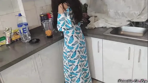 HD My Beautiful Stepdaughter in Blue Dress Cooking Is My Sex Slave When Her Is Not At Home drive Tube