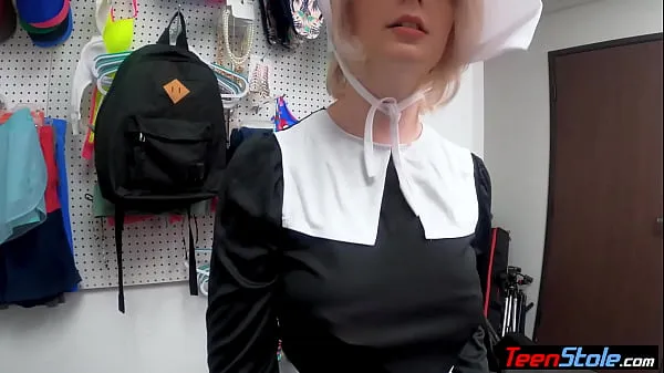 HD Busty blonde teen amish slut has to fuck a dirty LP officer drive Tube