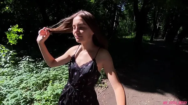 HD Walk In The Woods With Lush Ended With Cuming On Her Face And Hair disková trubice