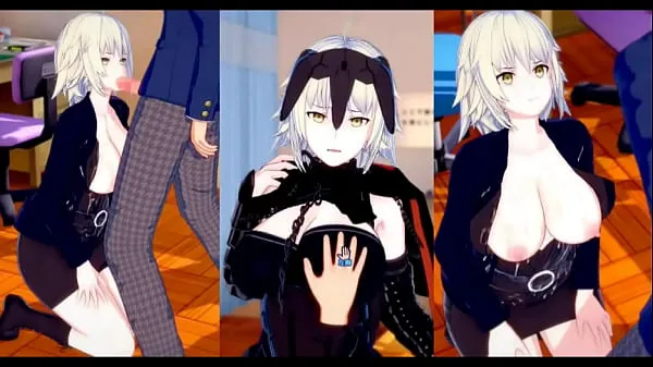 Tube de lecteur HD Eroge Koikatsu ! ] Les seins de FGO Jeanne Alter frottés et Nio debout branlette pipe sexe après vous avoir servi! Gros Seins Hentai [Jeu Hentai Feito