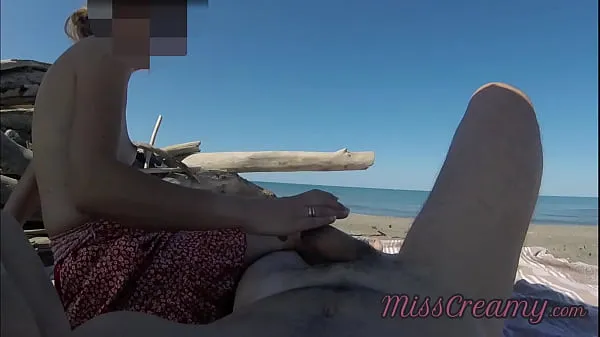 HD Strangers caught my wife touching and masturbating my cock on a public nude beach - Real amateur french - MissCreamy drive Tube