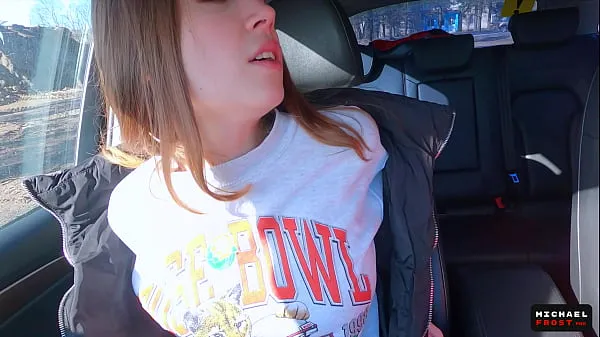HD Real Russian Teenager Hitchhiker Girl Agreed to Make DeepThroat Blowjob Stranger for Cash and Swallowed Cum - MihaNika69 and Michael Frost drive Tube