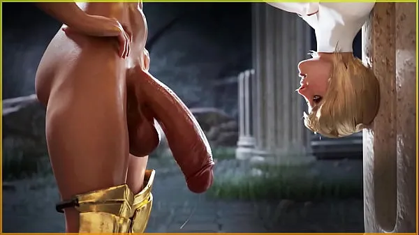 HD 3D Animated Futa porn where shemale Milf fucks horny girl in pussy, mouth and ass, sexy futanari VBDNA7L schijfbuis