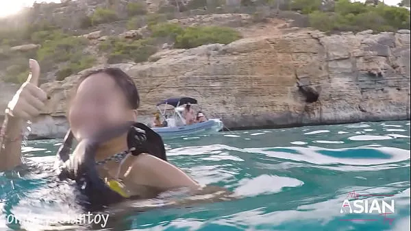 HD REAL Outdoor public sex, showing pussy and underwater creampie sürücü Tüpü