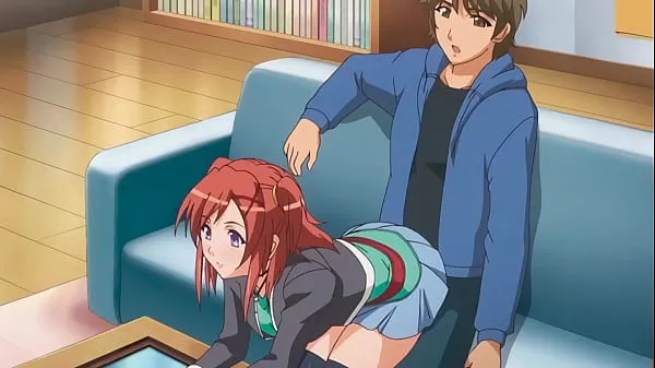 HD step Brother gets a boner when step Sister sits on him - Hentai [Subtitled elektrónka