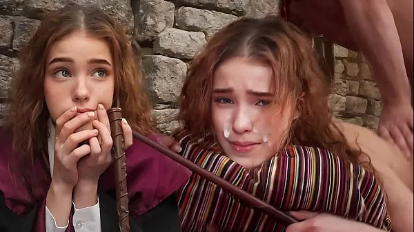 Tubo de unidade HD ERETO! A primeira luta de Hermione com um feitiço NoLube