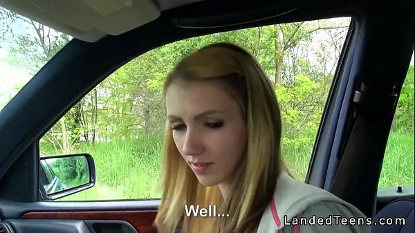 HD Stranded blonde teen fucking in car pov drive Tube