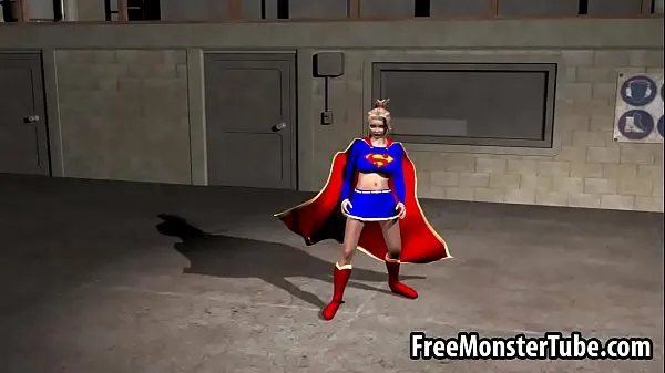 HD Foxy 3D cartoon Supergirl riding a rock hard cock meghajtócső